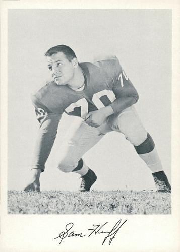 1957 Jay Publishing New York Giants #NNO Sam Huff Front