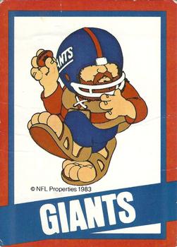 1983 NFL Properties Huddles #NNO New York Giants Front