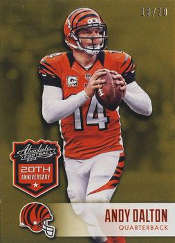 2014 Panini Absolute - 20th Anniversary Retail #72 Andy Dalton Front