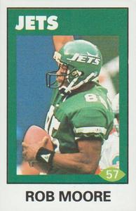 1992 Diamond NFL Superstars Stickers #57 Rob Moore Front