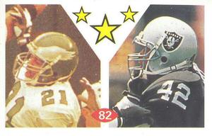 1992 Diamond NFL Superstars Stickers #82 Eric Allen / Ronnie Lott Front