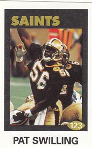 1992 Diamond NFL Superstars Stickers #123 Pat Swilling Front