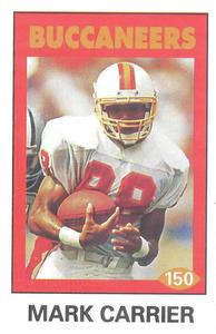 1992 Diamond NFL Superstars Stickers #150 Mark Carrier Front