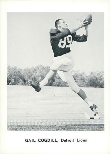 1961 Jay Publishing Detroit Lions #NNO Gail Cogdill Front
