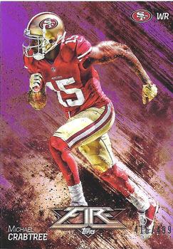 2014 Topps Fire - Purple #49 Michael Crabtree Front
