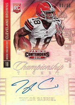 2014 Panini Contenders - Championship Ticket #197 Taylor Gabriel Front