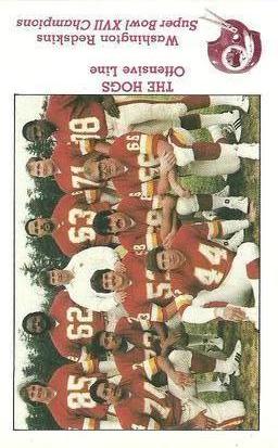 1983 Washington Redskins Police #2 The Hogs Front
