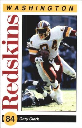 1991 Washington Redskins Police #3 Gary Clark Front