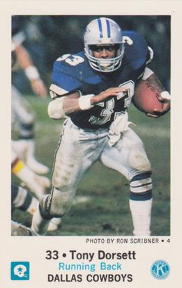1983 Dallas Cowboys Police #NNO Tony Dorsett Front