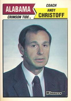 1988 Winners Alabama Crimson Tide #NNO Andy Christoff Front