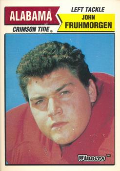 1988 Winners Alabama Crimson Tide #NNO John Fruhmorgen Front