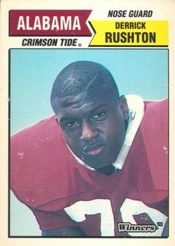 1988 Winners Alabama Crimson Tide #NNO Derrick Rushton Front