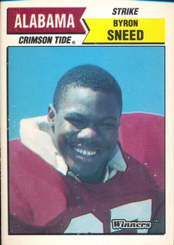 1988 Winners Alabama Crimson Tide #NNO Byron Sneed Front