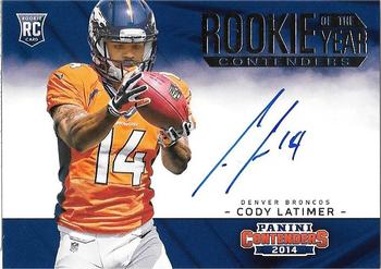 2014 Panini Contenders - Rookie of the Year Contenders Autographs #ROY-CL Cody Latimer Front