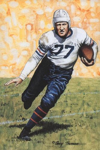 1989 Goal Line Hall of Fame Art Collection  #12 Red Grange Front