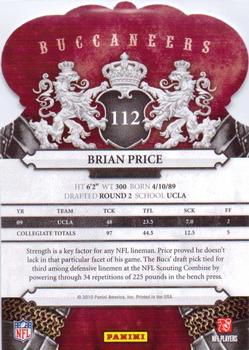 2010 Panini Crown Royale #112 Brian Price Back