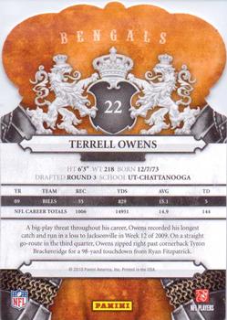 2010 Panini Crown Royale #22 Terrell Owens Back