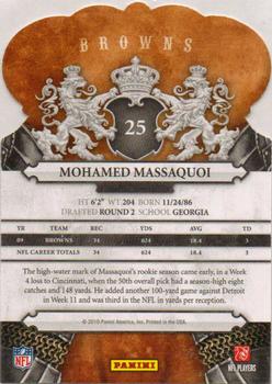 2010 Panini Crown Royale #25 Mohamed Massaquoi Back
