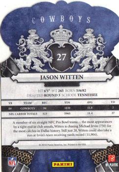 2010 Panini Crown Royale #27 Jason Witten Back
