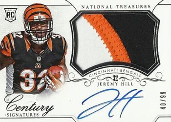 2014 Panini National Treasures #290 Jeremy Hill Front