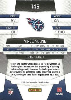 2010 Panini Certified #146 Vince Young  Back