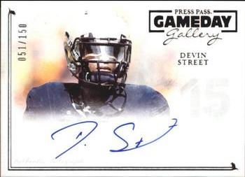 2014 Press Pass Gameday Gallery - Silver #GG-DS Devin Street Front
