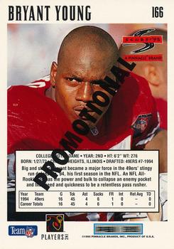 1995 Score - Promotional Backs #166 Bryant Young Back