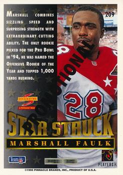 1995 Score - Promotional Backs #209 Marshall Faulk Back