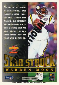 1995 Score - Promotional Backs #220 Warren Moon Back