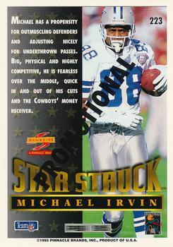 1995 Score - Promotional Backs #223 Michael Irvin Back