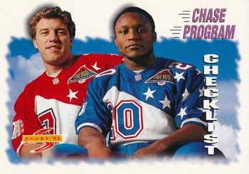 1995 Score - Promotional Backs #235 Chase Program Checklist Front