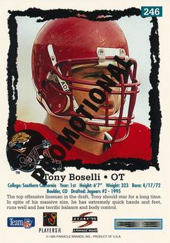 1995 Score - Promotional Backs #246 Tony Boselli Back
