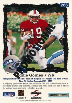 1995 Score - Promotional Backs #266 Eddie Goines Back