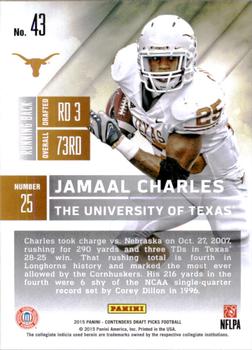 2015 Panini Contenders Draft Picks #43 Jamaal Charles Back