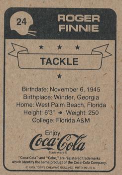 1979 Coca-Cola New Orleans Saints #24 Roger Finnie Back