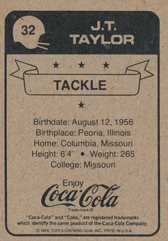 1979 Coca-Cola New Orleans Saints #32 J.T. Taylor Back