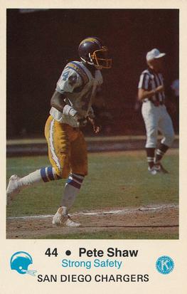 1981 San Diego Chargers Police #44 Pete Shaw Front