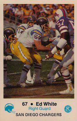1981 San Diego Chargers Police #67 Ed White Front