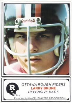 1982 JOGO Ottawa Rough Riders #2 Larry Brune Front