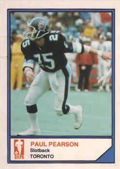 1983 JOGO CFL Limited #NNO Paul Pearson Front