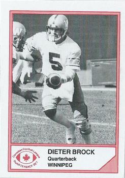 1983 JOGO Quarterbacks #NNO Dieter Brock Front