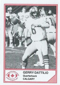 1983 JOGO Quarterbacks #NNO Gerry Dattilio Front
