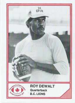 1983 JOGO Quarterbacks #NNO Roy DeWalt Front
