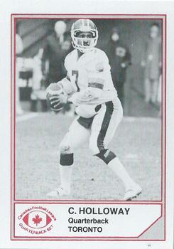 1983 JOGO Quarterbacks #NNO Condredge Holloway Front