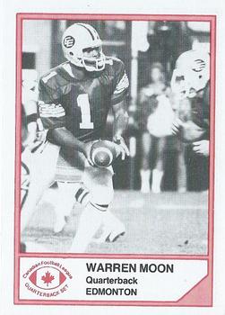 1983 JOGO Quarterbacks #NNO Warren Moon Front