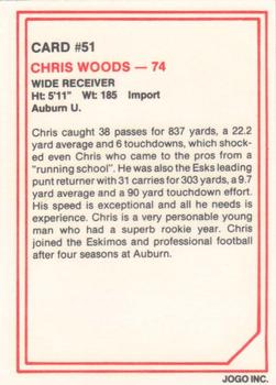 1985 JOGO #51 Chris Woods Back