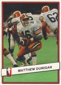 1985 JOGO #55 Matt Dunigan Front