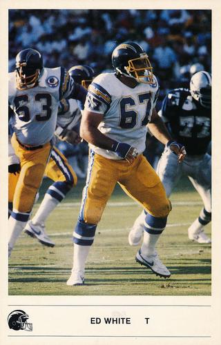 1985 Kodak San Diego Chargers #NNO Ed White Front
