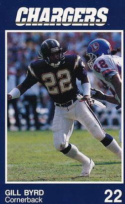 1990 San Diego Chargers Police #3 Gill Byrd Front