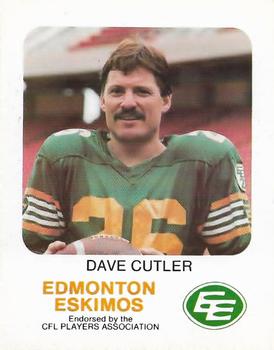 1981 Red Rooster Edmonton Eskimos #NNO Dave Cutler Front